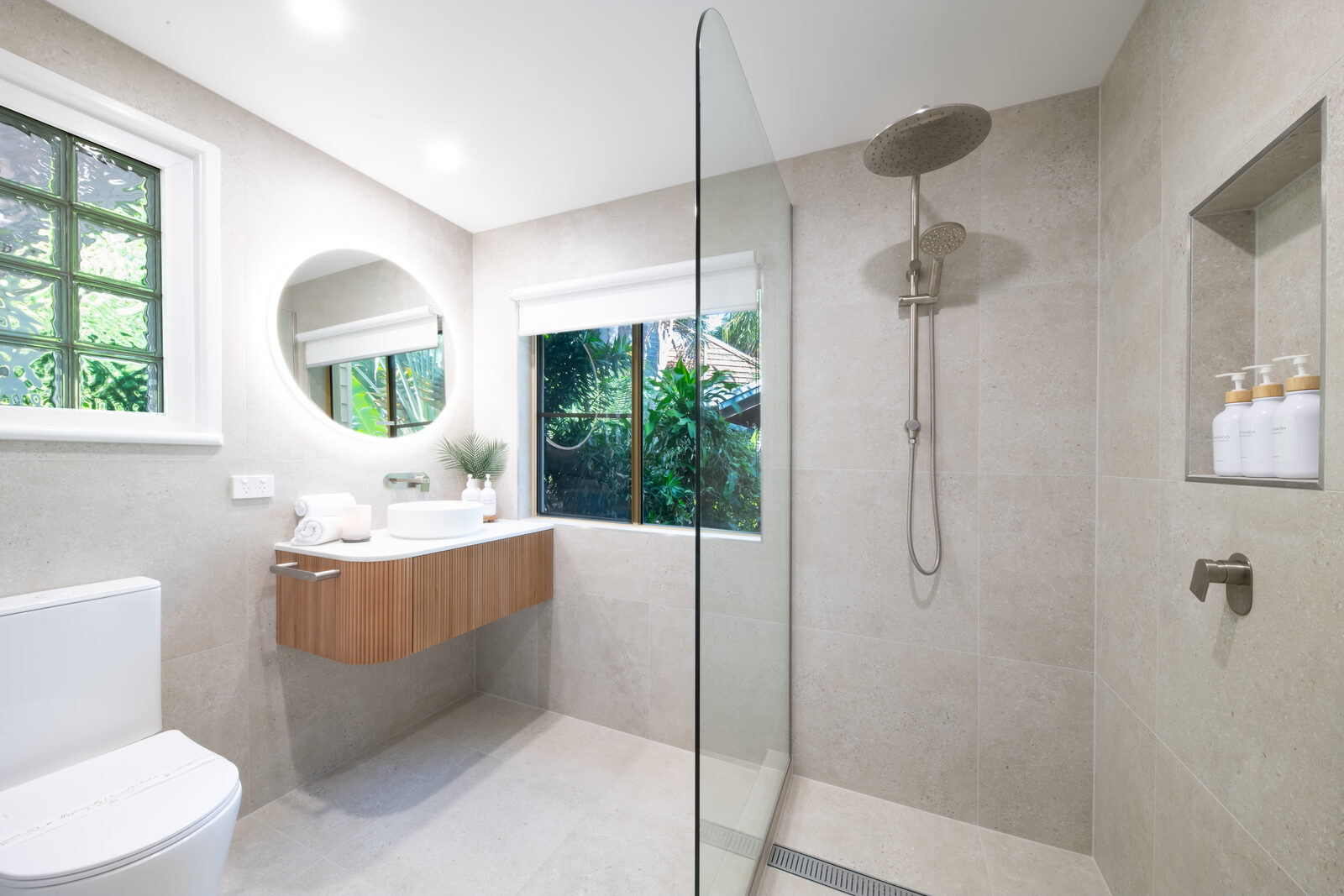 Master ensuite with walk-in rain shower