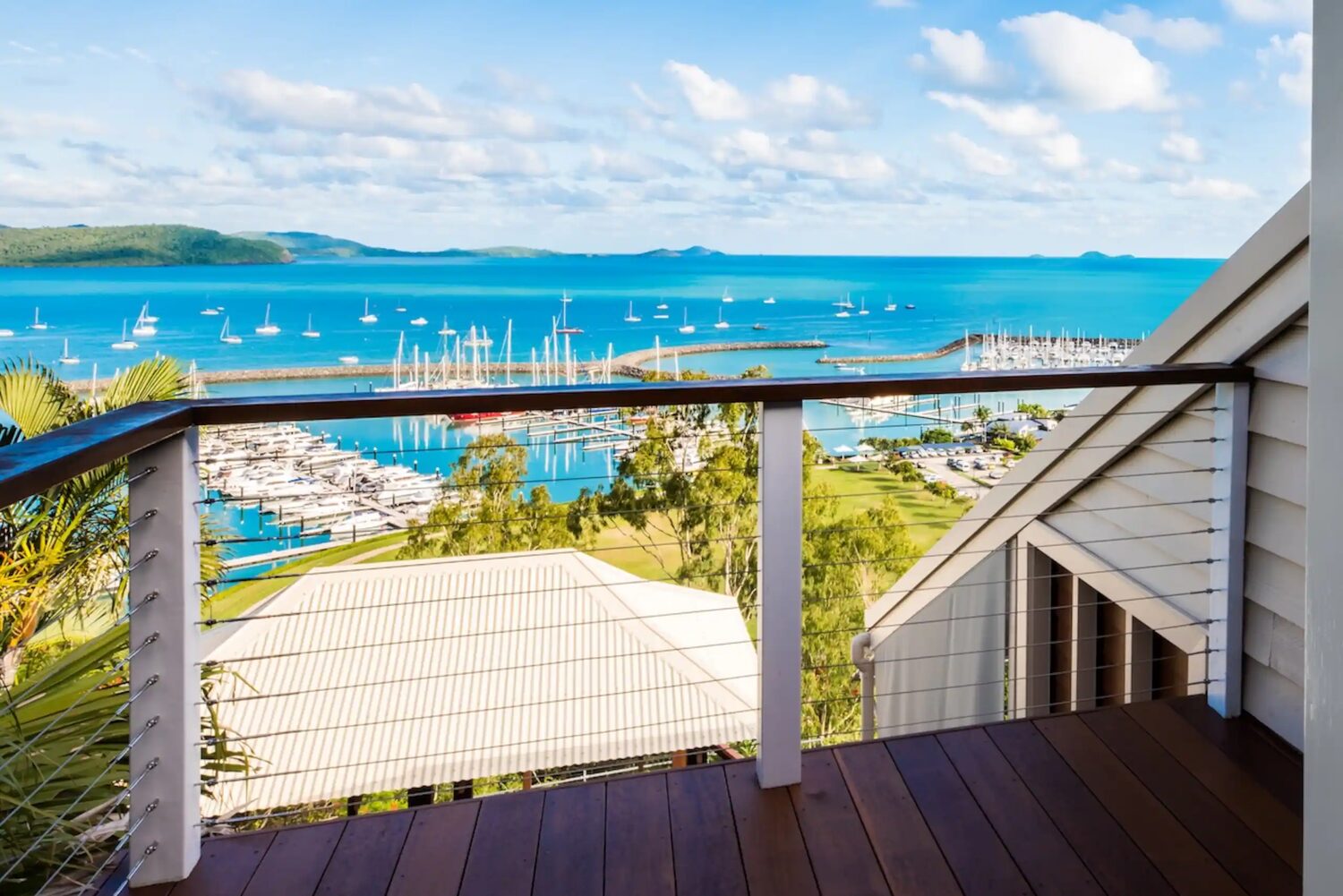Master private balcony overlooking the Coral Sea