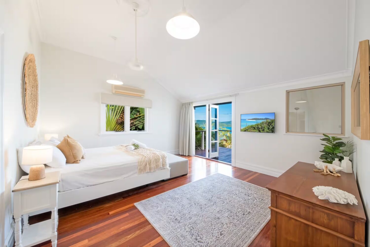 Master bedroom with king bed